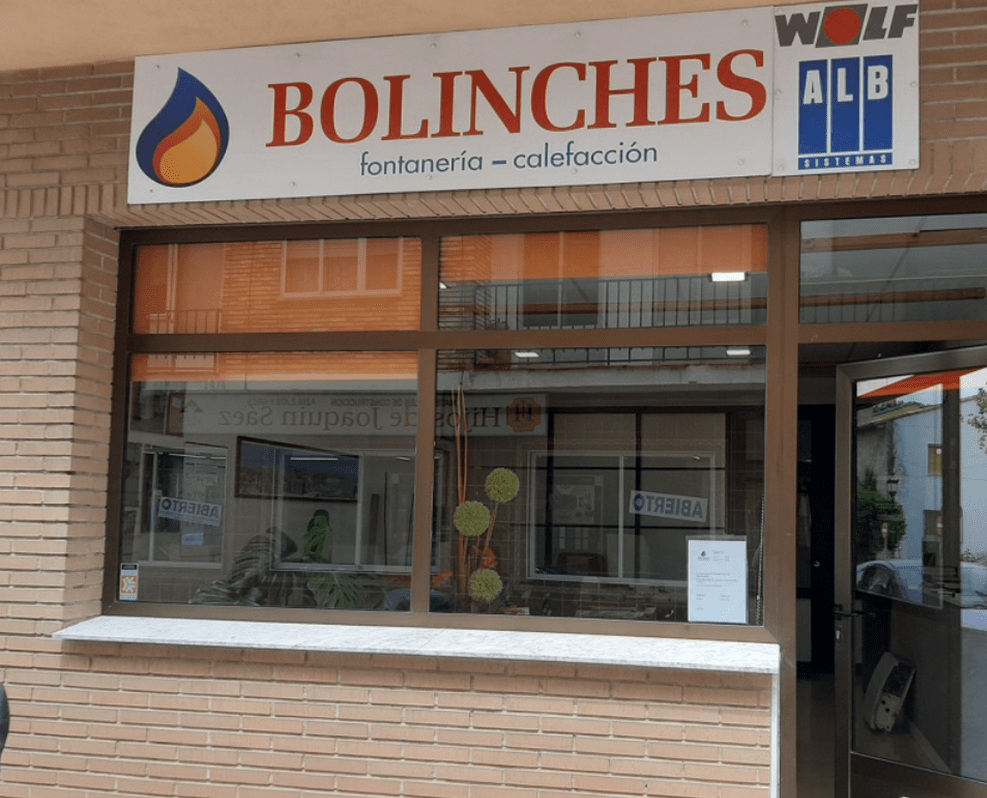 fachada fontanería bolinches